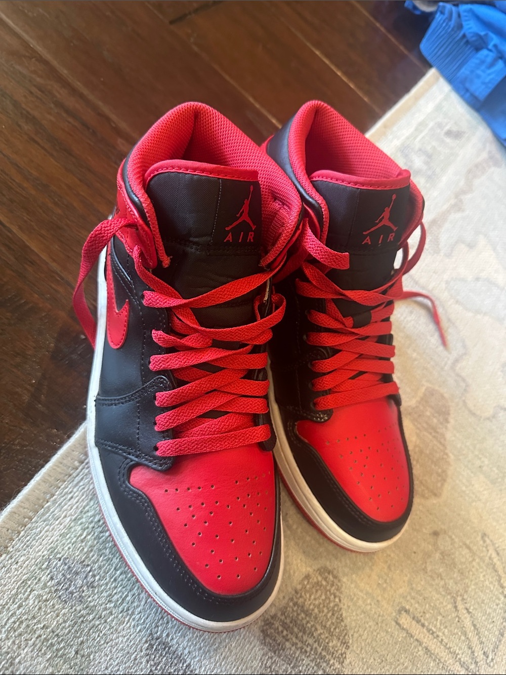 Nike Air Jordan High-Top Sneakers - Black and Red